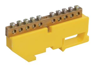 Шина PE "земля" на DIN-изол ШНИ-6х9-20-Д-Ж IEK YNN10-69-20D-K05