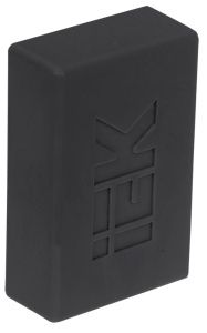 ELECOR Заглушка КМЗ 25х16 черный (4шт/компл) IEK EL-KK10D-Z-025-016-K02