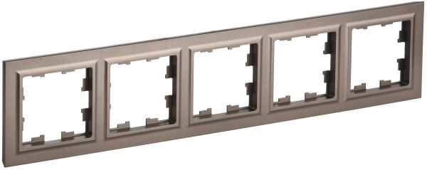 BRITE Рамка 5-местная РУ-5-БрТБ темная бронза IEK BR-M52-K45