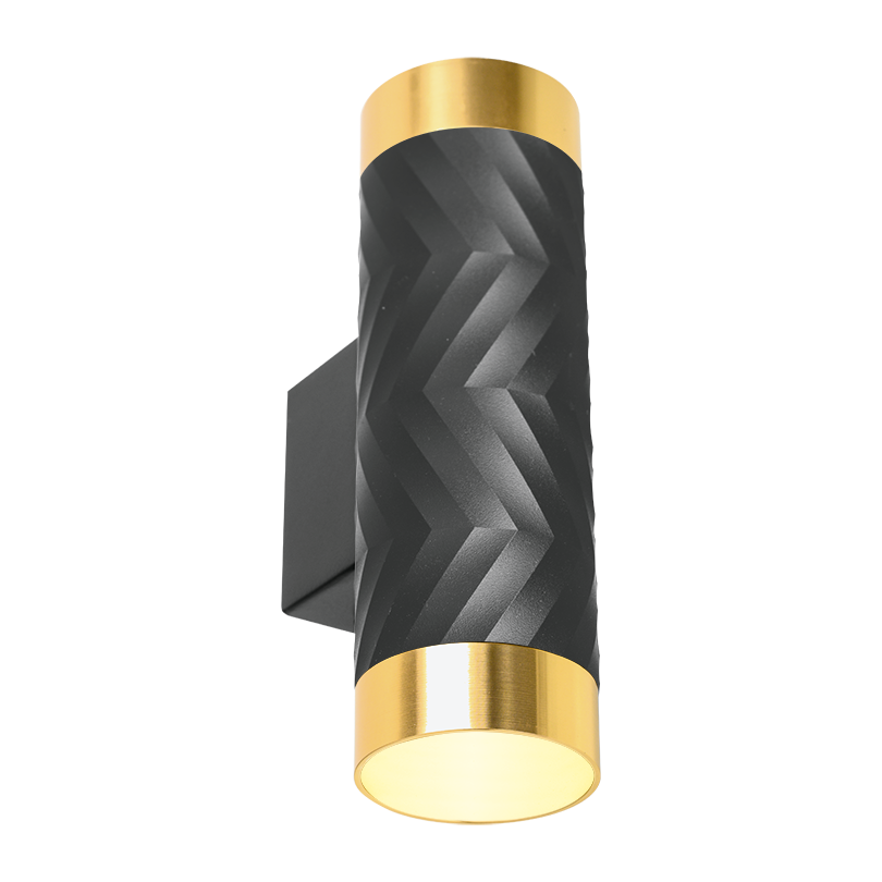 Накладной светильник WOLTA WSL-GU10/W09BG IP20 под лампу GU10 Чёрный/золото LINEA D55x170 1/30 - Фото 3