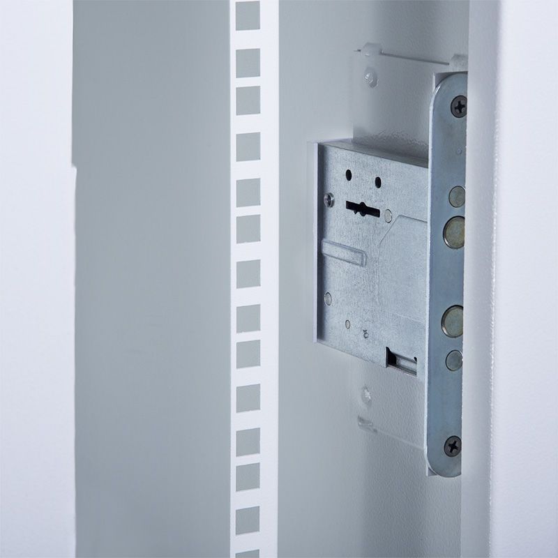 Шкаф настенный 19" АНТИВАНДАЛЬНЫЙ пенал 6U 600×400×327мм, (ШxГxВ) RAL 7035 REXANT - Фото 2