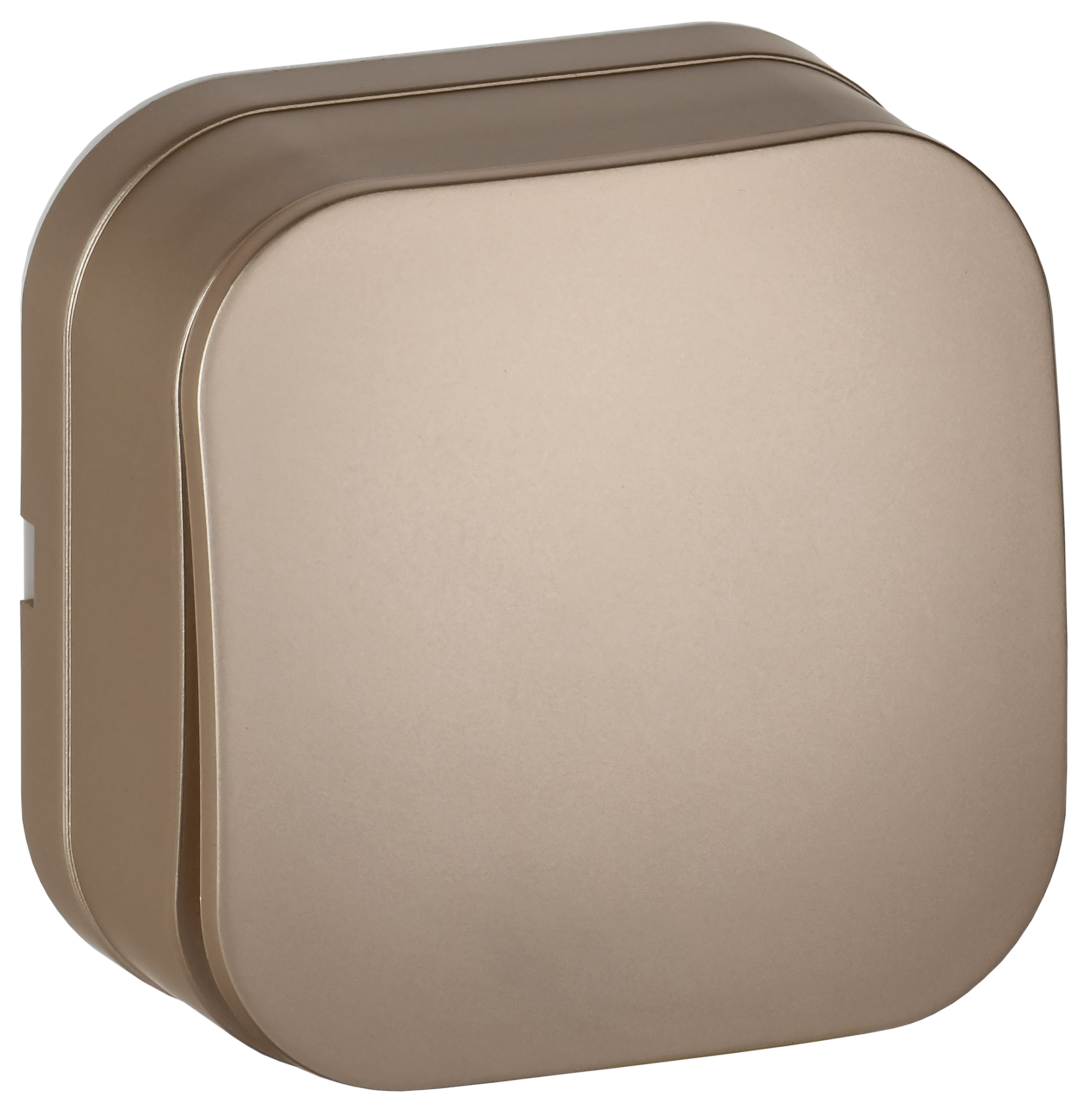 GLORY Выключатель 1-клавишный для открытой установки 10А ВС20-1-0-ХШм шампань матовый IEK EVH10-K37M-10