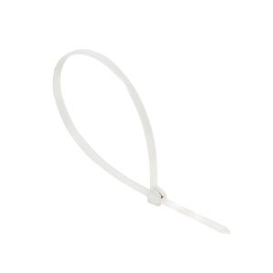 Хомут нейлоновый со стальным зубом (б), 4x200 (100шт) EKF plc-fl-ctsbw-4x200