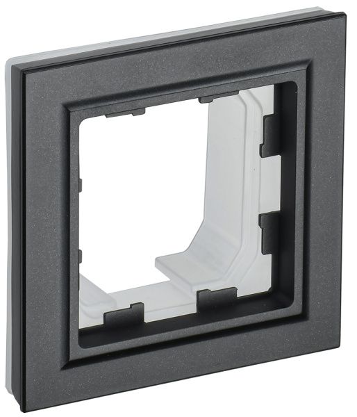 BRITE Рамка 1-местная IP44 РУ-1-БрЧ-44 черный IEK BR-M12-44-K02
