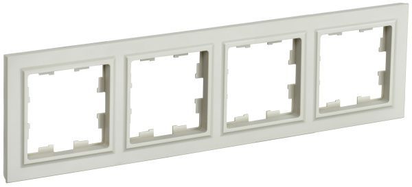 BRITE Рамка 4-местная РУ-4-БрКр бежевый IEK BR-M42-K10