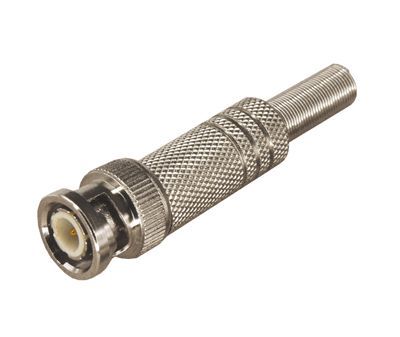Разъем BNC штекер под пайку с пружиной металл (универсальный) REXANT 05-3075