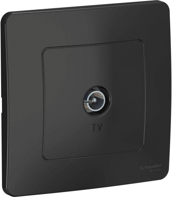 Розетка телевизионная TV 1-м СП Blanca коннектор антрацит SE BLNTS000016