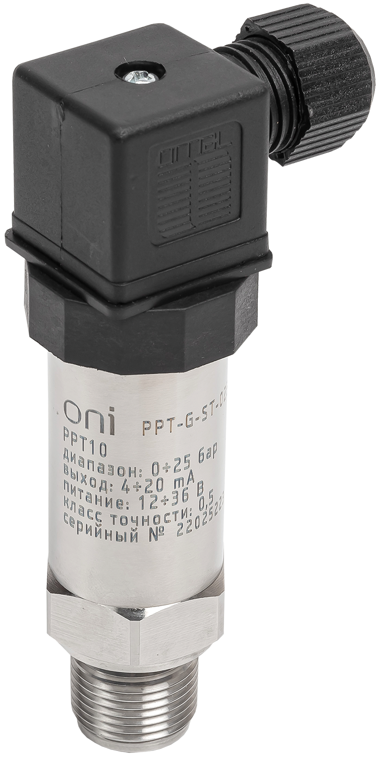 Преобразователь избыточного давления PPT10 0,5% 0-25Бар 4-20мА M20 DIN43650 ONI PPT-G-ST-025-4-20-3-2