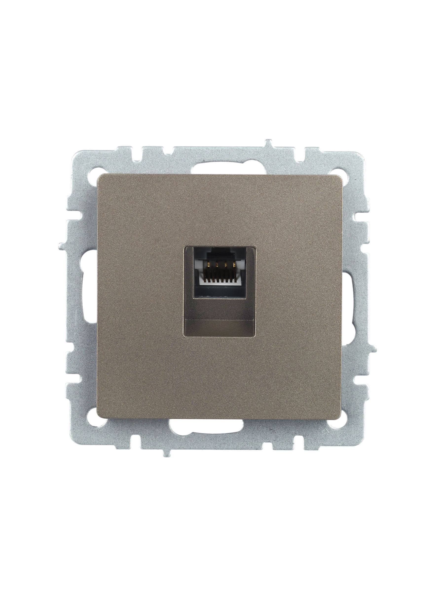 BRITE Розетка компьютерная RJ45 кат.5E РК10-БрШ шампань IEK - Фото 4