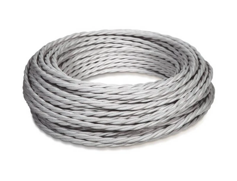 Провод монтажный витой ПВХ  2х1,5мм, цвет - Титан ,ТМ "МЕЗОНИНЪ" GE70141-37 GE70141-37