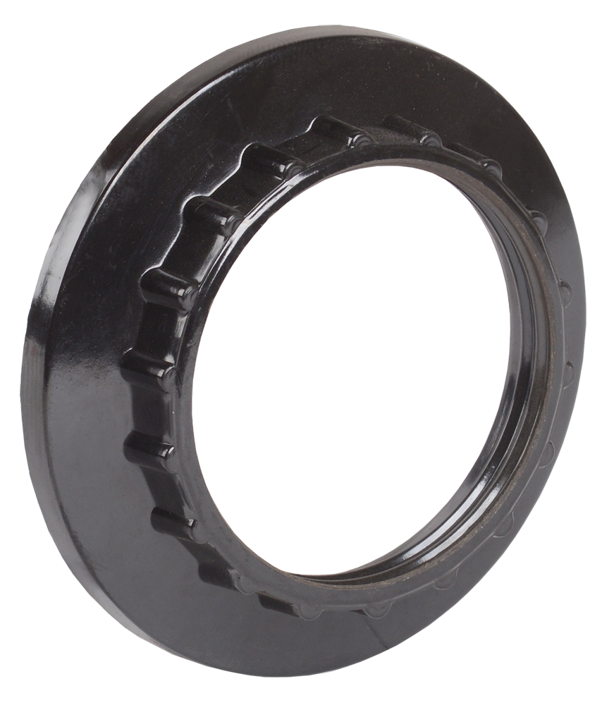 Кольцо абажурное КП27-К01 к патрону Е27 бакелит черный (индивидуальный пакет) IEK EKP10-02-02-K02