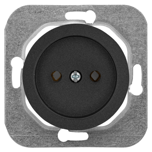 Розетка штепсельная скрытой установки РС16-1401 графит