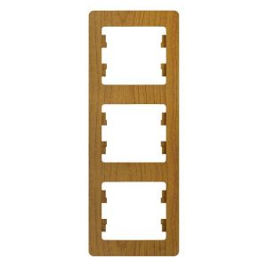 Рамка 3-м Glossa вертикал. дерево дуб SE GSL000507 288540