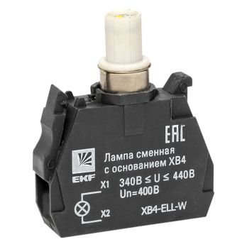 Лампа сменная c основанием XB4 белая 400В