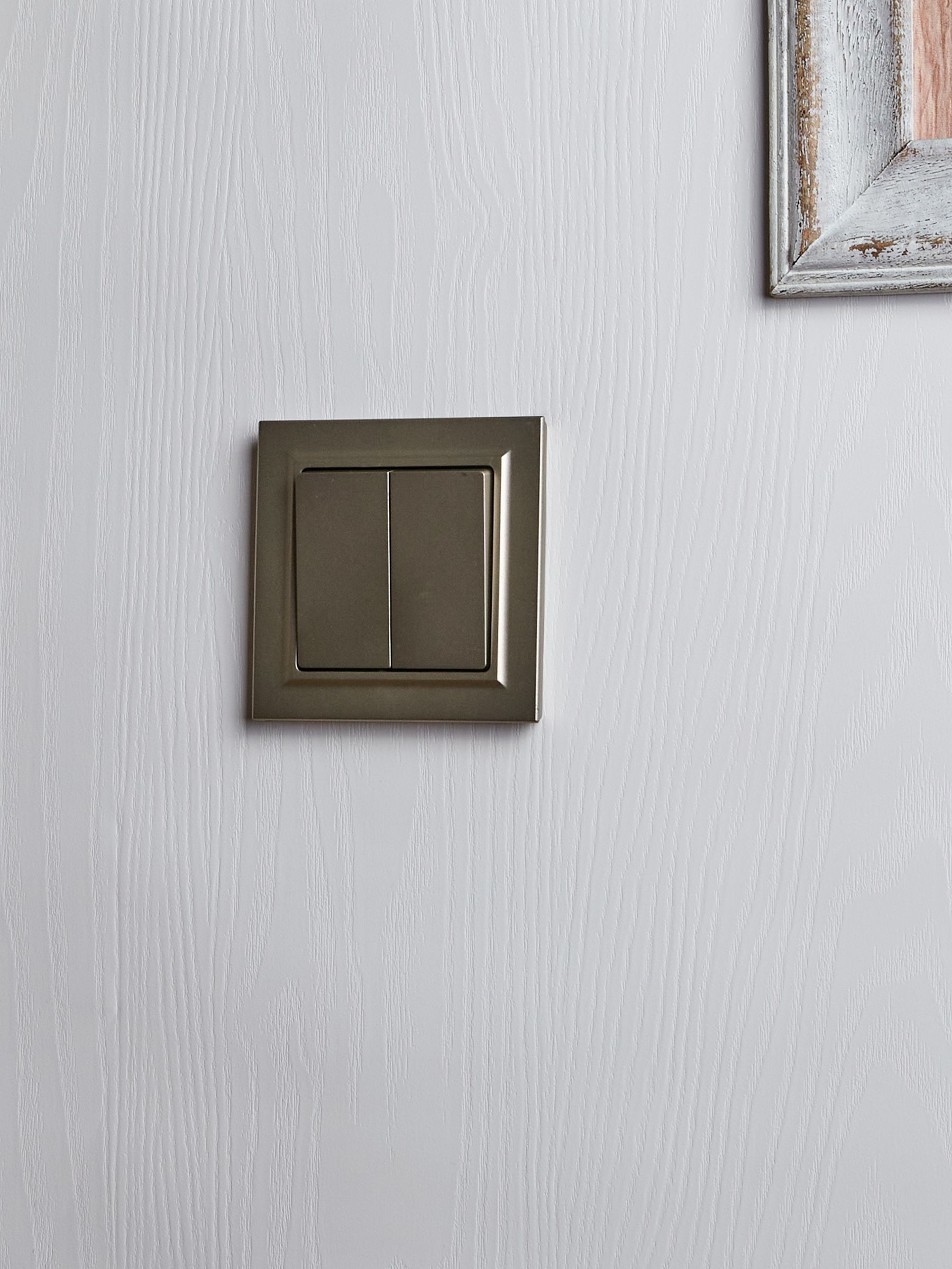 BRITE Выключатель 2-клавишный 10А в сборе ВСР10-2-0-БрШ шампань IEK - Фото 7