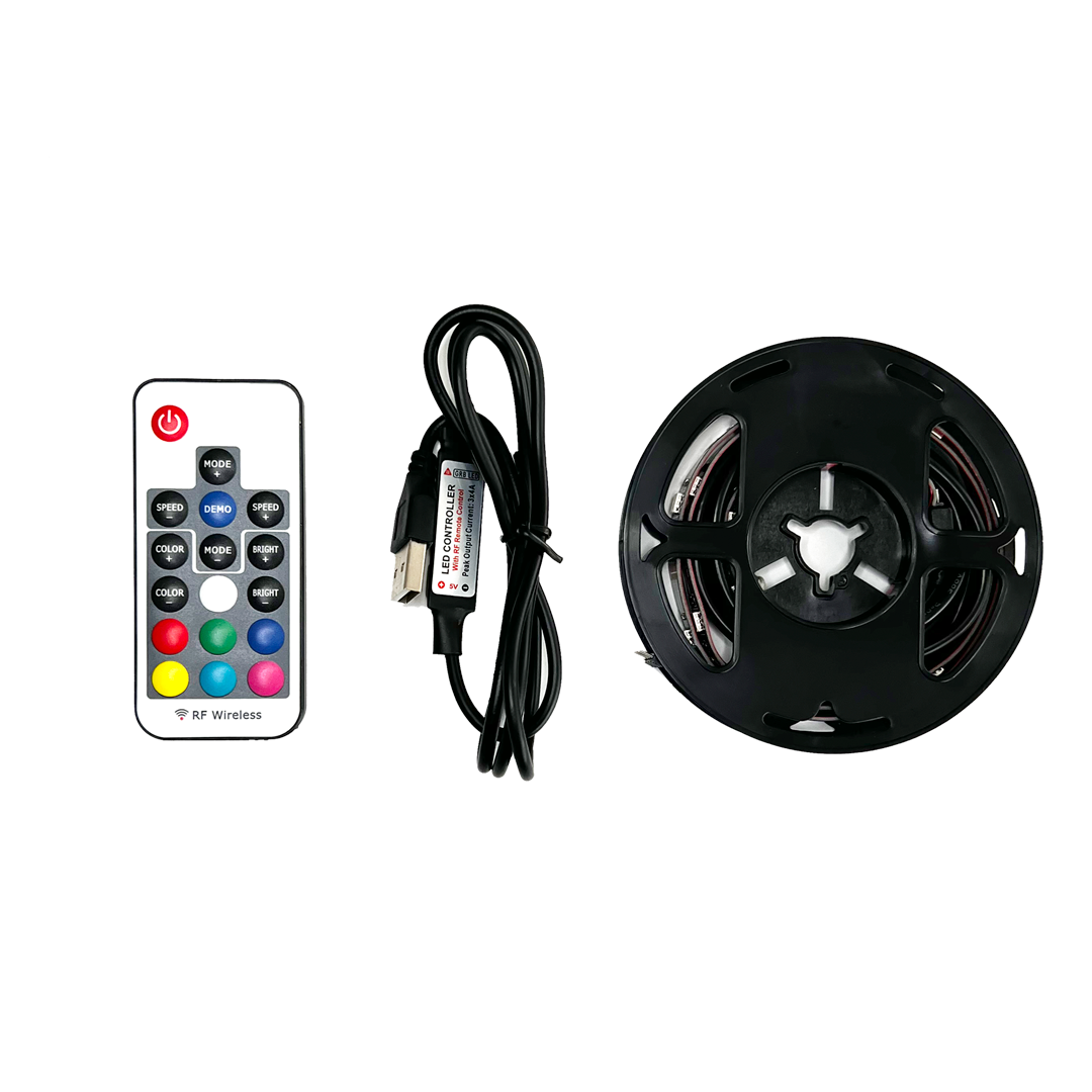 Комплект светодиодной ленты (ТВ подсветка) smd5050 30д/м 5В IP20 0,5м RGB Apeyron