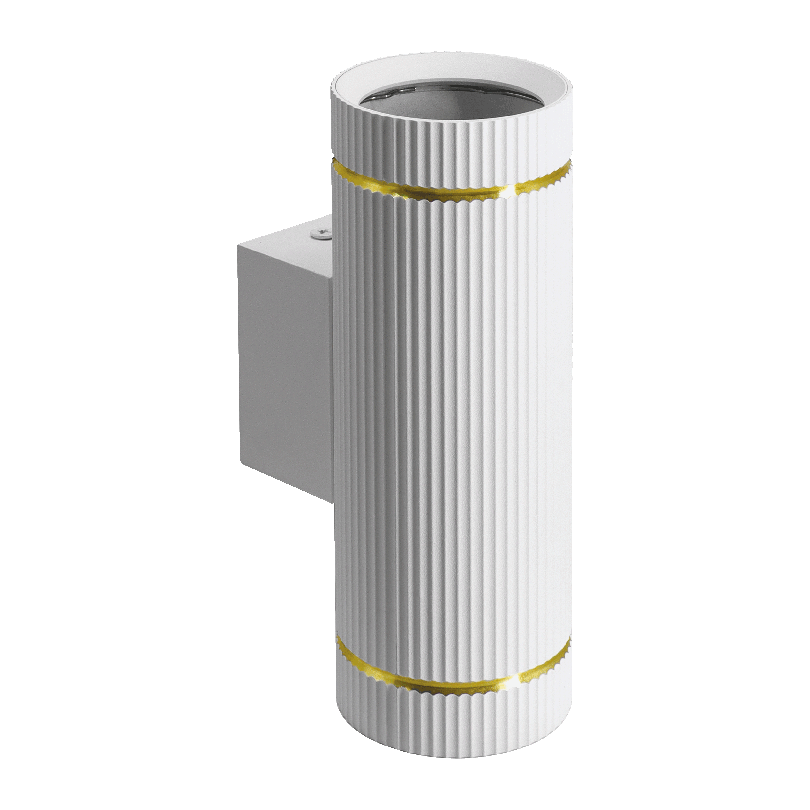 Настенный светильник WOLTA WSL-GU10/W18WG-2 NIMB под лампу GU10 Белый/золото D55x160 WSL-GU10/W18WG-2