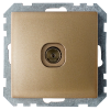 Розетка телевизионная скрытой установки ТР-043 бронза 5756BY
