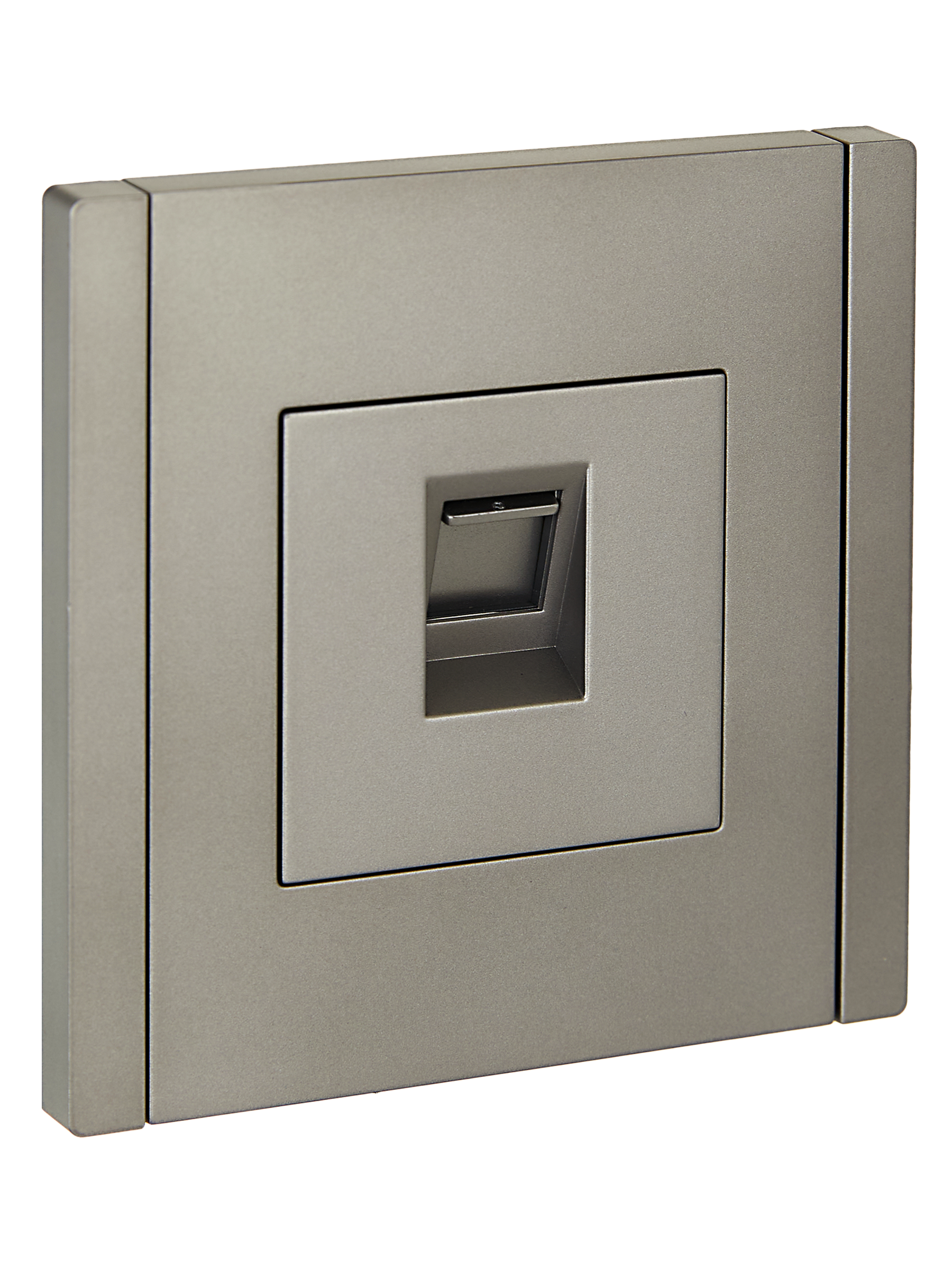 FORTE&PIANO Розетка компьютерная RJ45 кат.5E FP532 сталь IEK FP-K10-1-K46