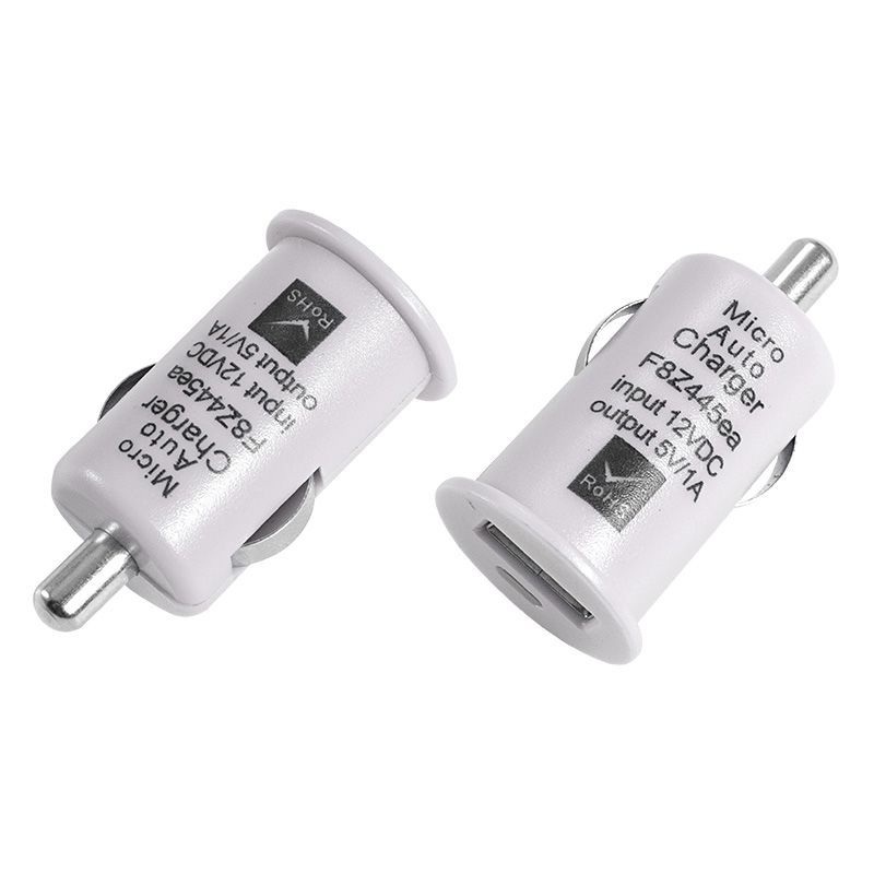 Автозарядка в прикуриватель USB (АЗУ) (5 V, 1000 mA) белая REXANT 18-1921