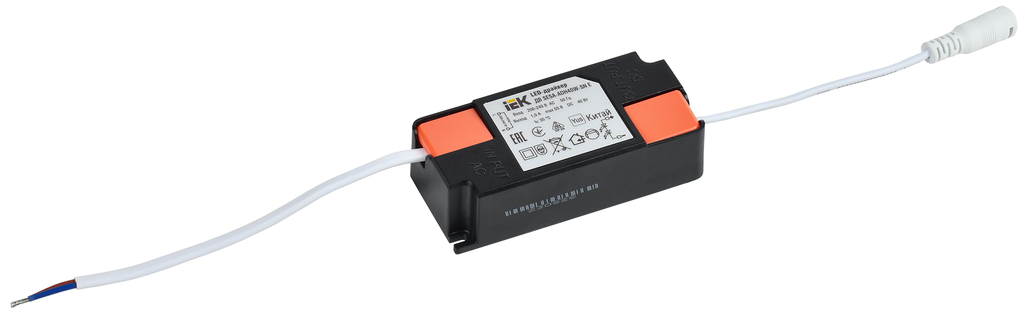 LED-драйвер тип ДВ SESA-ADH40W-SN Е для LED светильников 40Вт IEK LDVO0-40-0-E-K01