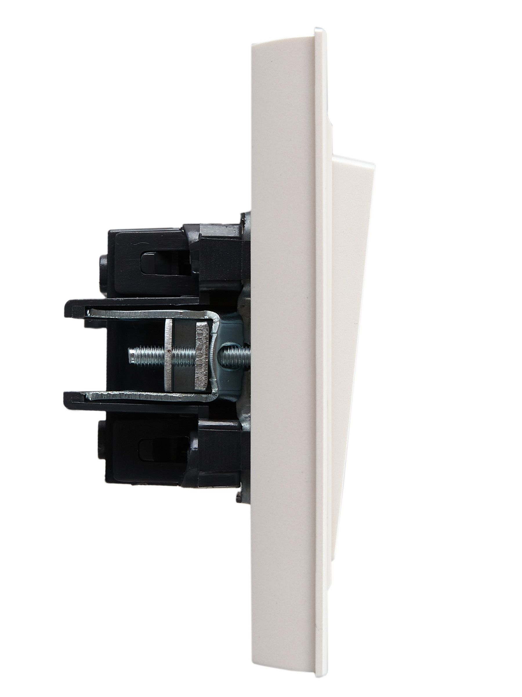 BRITE Выключатель 2-клавишный 10А в сборе ВСР10-2-0-БрЖ жемчуг IEK - Фото 5