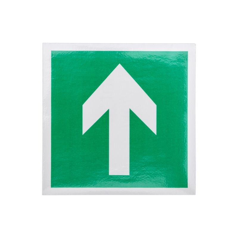 Наклейка эвакуационный знак "Направляющая стрелка"100*100 мм Rexant 56-0029