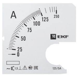 Шкала сменная для A721 125/5А-1,5 EKF