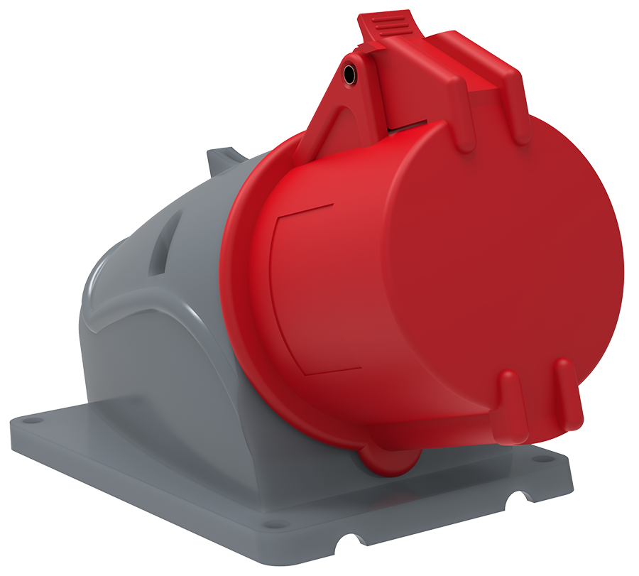 MAGNUM Розетка стационарная ССИ-124 32А-6ч/380-415В 3P+PE IP44 IEK