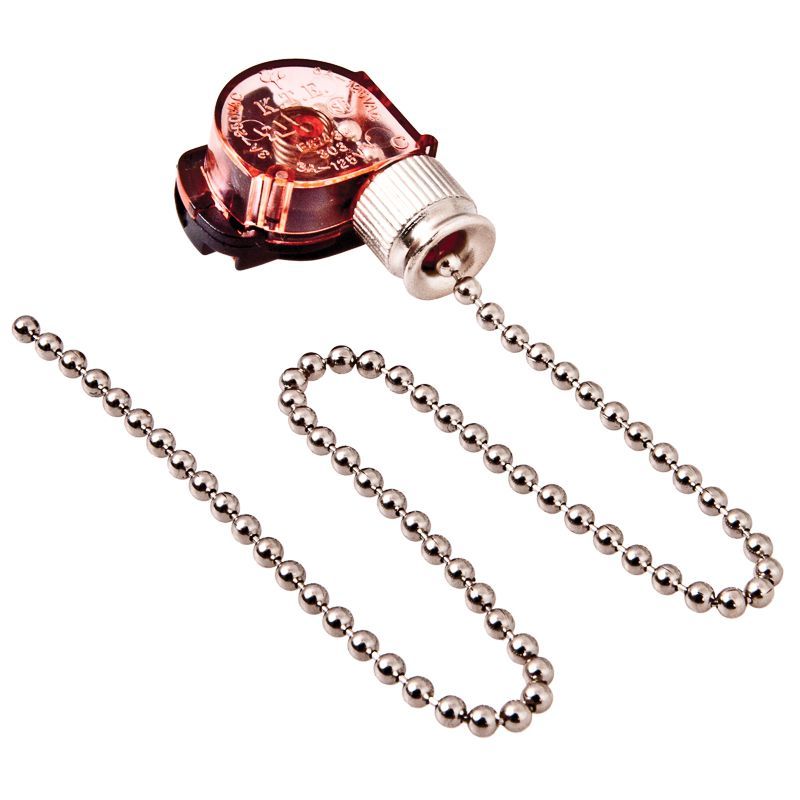 Выключатель для настенного светильника с цепочкой 270мм «Silver» REXANT 32-0101