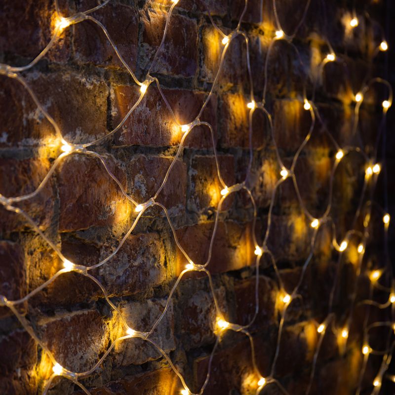 Гирлянда светодиодная Сеть 2х1,5м 288 LED ТЕПЛЫЙ БЕЛЫЙ прозрачный ПВХ IP65 свечение с динамикой 230В блок в комплекте NEON-NIGHT - Фото 2