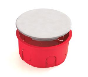 Коробка распределительная D80х40мм КИРПИЧ КРАСНАЯ (175шт) GE41007