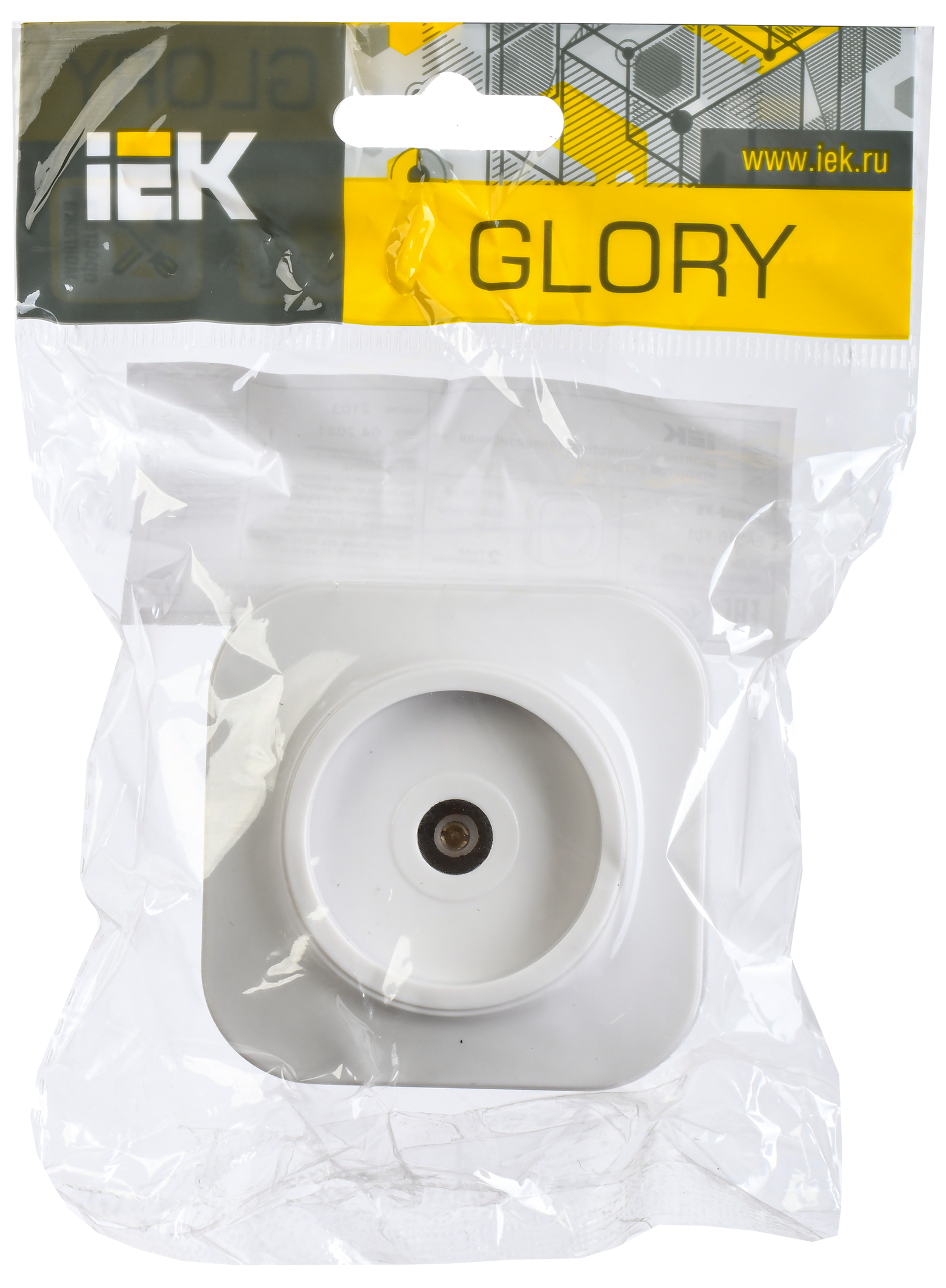 GLORY Розетка для открытой установки TV РТВ20-ХБ белый IEK - Фото 2
