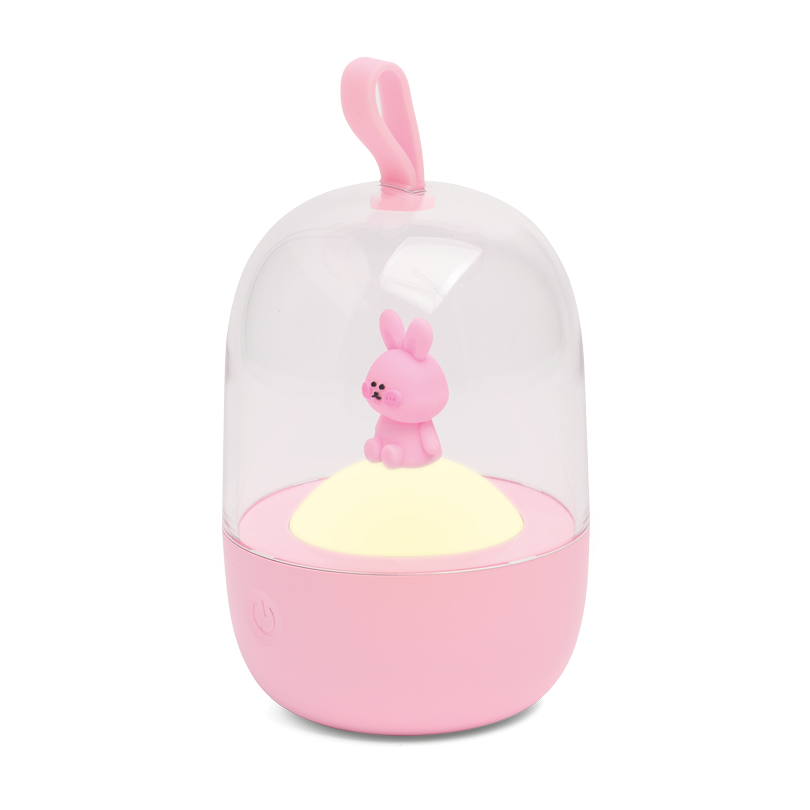 Детский ночник LUMIN'ARTE TL06 зайчик розовый диммируемый, сенсорное управление, аккумуляторный, USB-кабель, 115х75х75 TL06