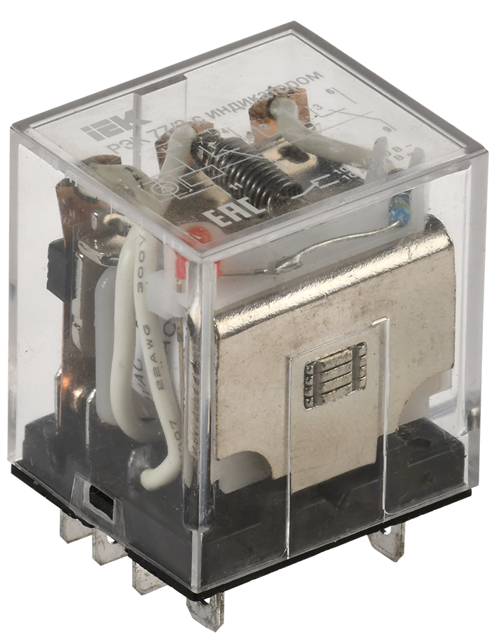 Реле РЭК77/3(LY3) с индикацией 10А 24В AC IEK
