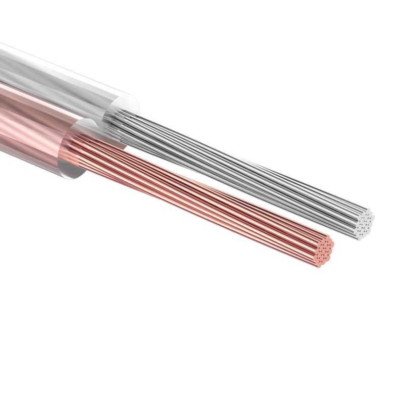 Кабель акустический 2х0,50мм², прозрачный SILICON, мини-бухта 5м REXANT 01-6303-05