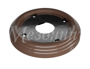 Рамка одноместная пластиковая, D 92x14 мм, цвет - какао, серия УСАДЬБА, ТМ МЕЗОНИНЪ GE30701-70