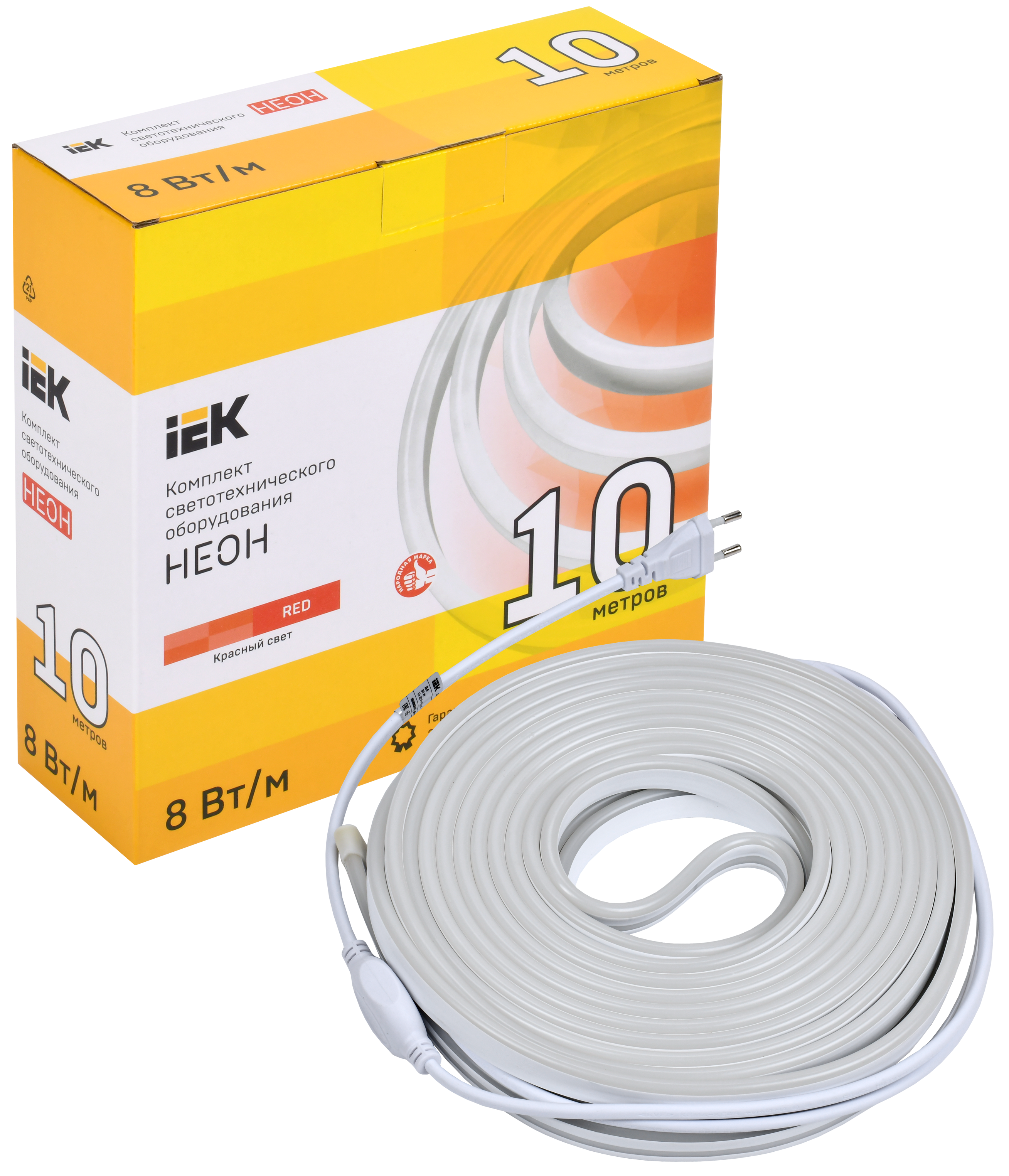 Комплект светодиодной подсветки "Неон" (лента LED 10м LSR5-2835R120-8-IP65-220В + драйвер) IEK - Фото 2