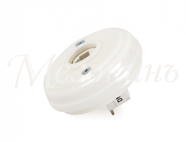 Розетка ретро компьютерная RJ45  (без подъемной рамки D70x25), цвет - белый, коллекция "Новая Голлан