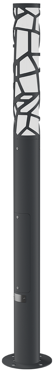 Светильник L-park PILLAR 1,2/30/С/840/03/PKII-71/220AC IP66 VP RAL9005 Муар LEDEL PP30-3412-3115-18534