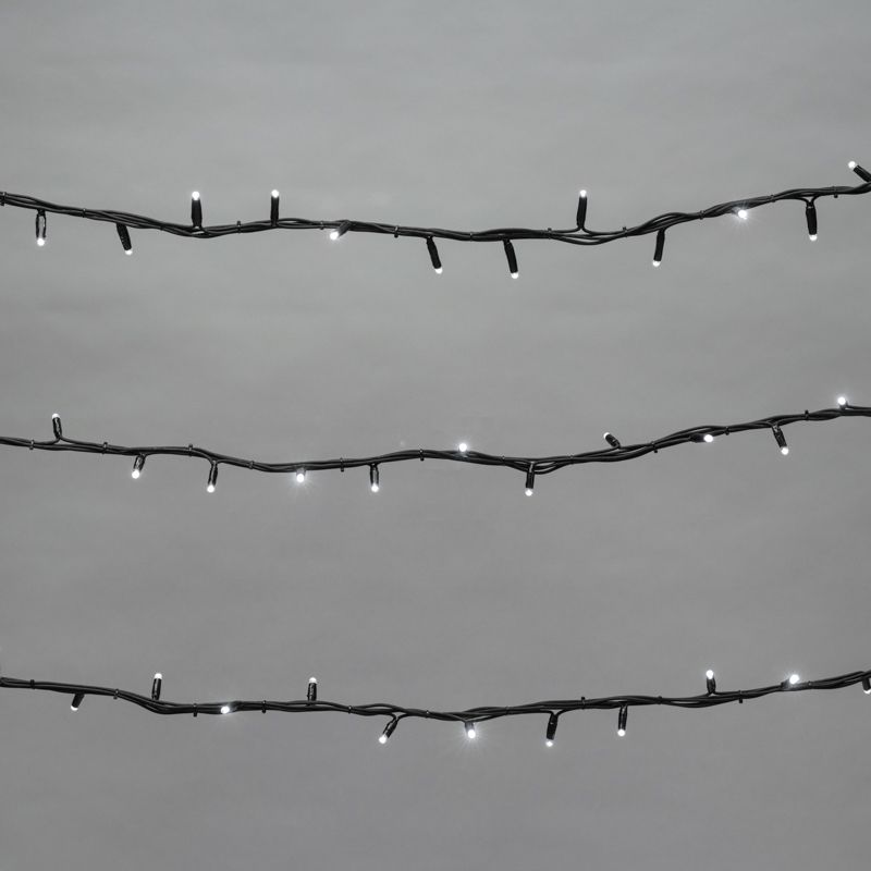Гирлянда Твинкл Лайт 20 м, 240 LED БЕЛЫЙ, черный Каучук, IP67, динамика, 230В соединяется NEON-NIGHT - Фото 3