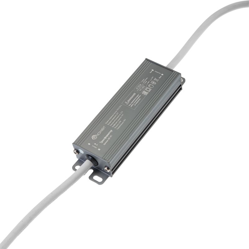 Блок питания (трансформатор) для уличных гирлянд 24В, 60Вт, алюминиевый корпус, IP65 NEON-NIGHT - Фото 2