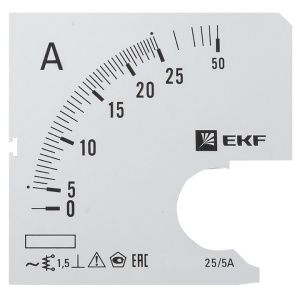 Шкала сменная для A721 25/5А-1,5 EKF