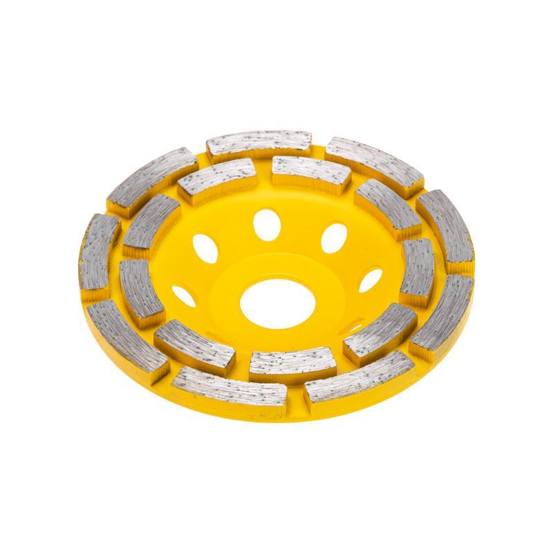 Чашка алмазная шлифовальная, двухрядная, 115х22,2мм KRANZ KR-90-0251