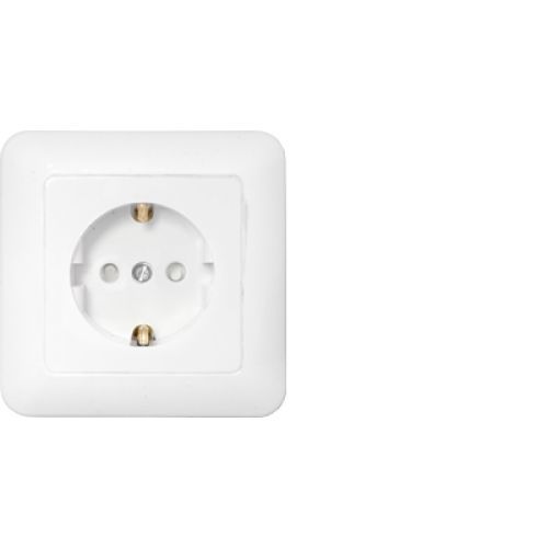 Розетка штепсельная для скрытой установки с заземляющим контактом со шторками РС16-483