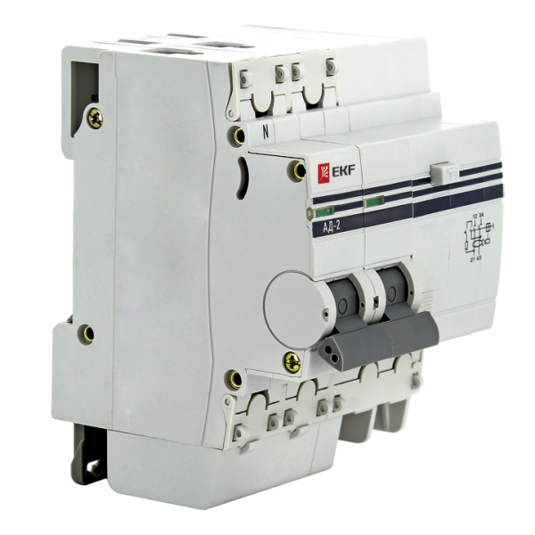 Диф. автомат 2Р 63А 30мА тип АС х-ка C эл. 4,5кА АД-2 EKF - Фото 6