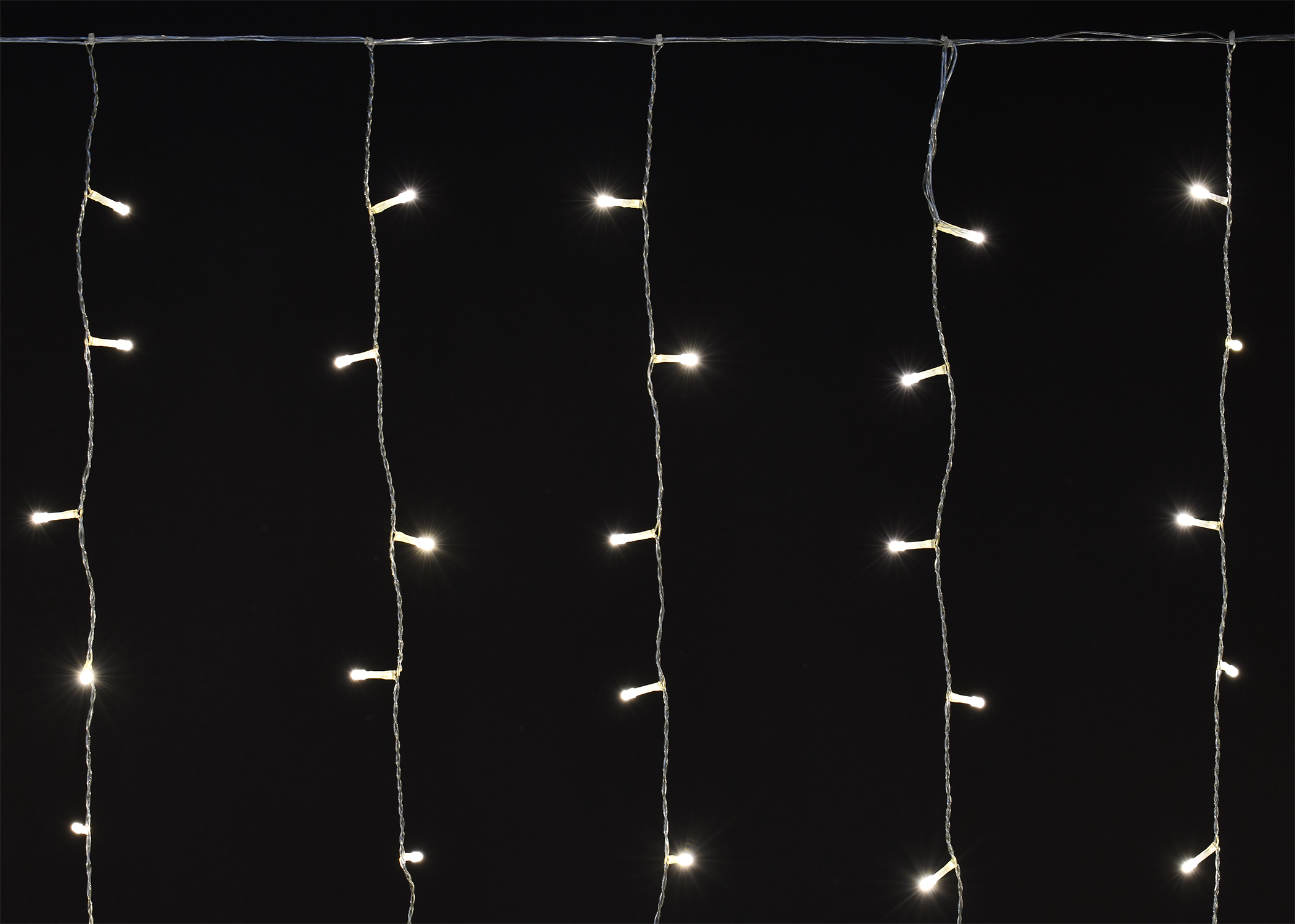 LIGHTING Гирлянда бахрома 4,5х0,7м 200 светодиодов теплый белый свет IP44 прозрачный шнур 3м 230В транзит IEK LGDU301-1-200-L3-T-S-44