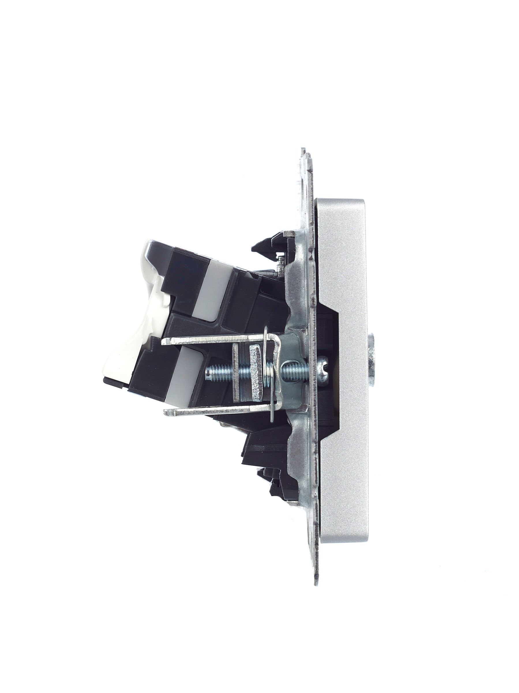 BRITE Розетка двойная TV+RJ45 кат.5E РТВ/РК12-БрА алюминий IEK - Фото 6