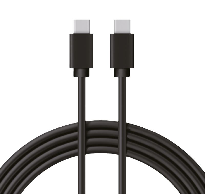 Кабель Type-C - Type-C, 2A, 1м, ПВХ, черный REXANT 18-1834