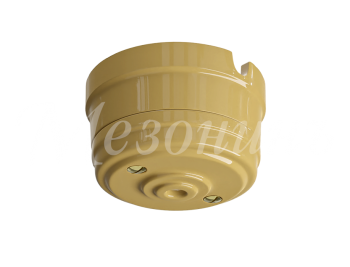 Корпус розетки потолочной пластиковый, D70x40, цвет - белый, серия УСАДЬБА, ТМ МЕЗОНИНЪ